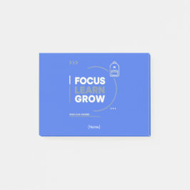 Focus Learn Grow / Motivación y Éxito Escolar ポストイット