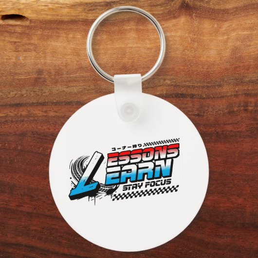  FOCUS LESSONS ROUND LEARN ACRYLIC KEYCHAIN  キーホルダー (正面)