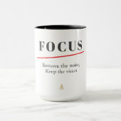 FOCUS Minimalist Motivational  — Clean Mode マグカップ (中央)