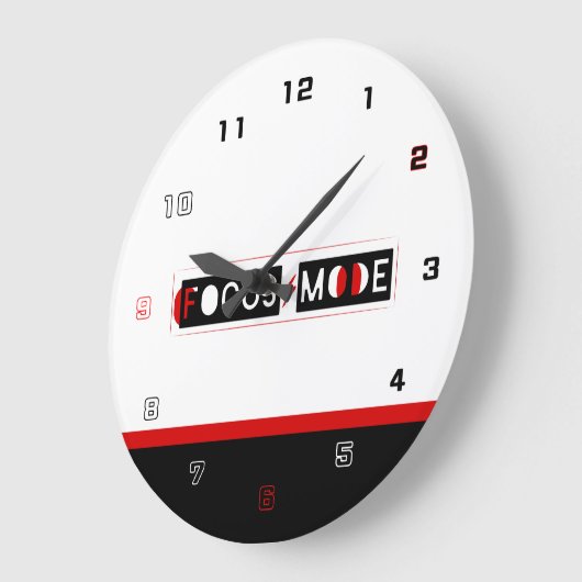 Focus Mode ラージ壁時計 (傾斜)
