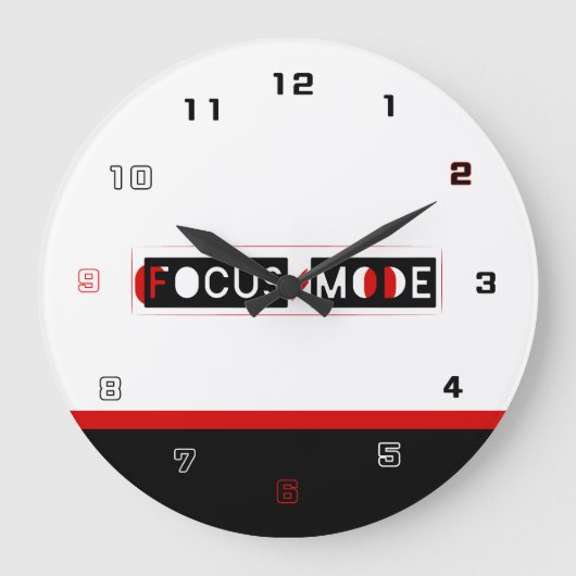 Focus Mode ラージ壁時計 (正面)