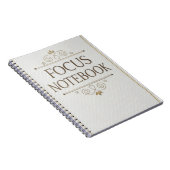 Focus Notebook – Elegant Serif Design ノートブック (右側)