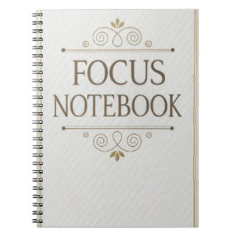 Focus Notebook – Elegant Serif Design ノートブック