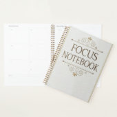 Focus Notebook – Elegant Serif Design プランナー手帳 (ディスプレー)