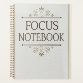 Focus Notebook – Elegant Serif Design プランナー手帳