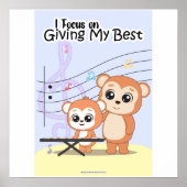 Focus on giving your best Wall art ポスター (正面)