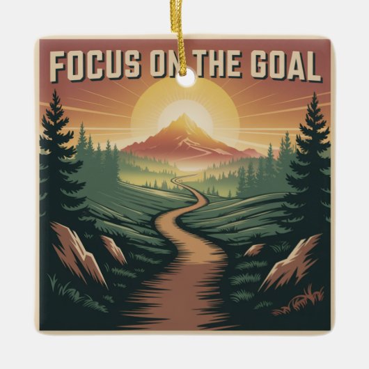 Focus On The Goal セラミックオーナメント (正面)