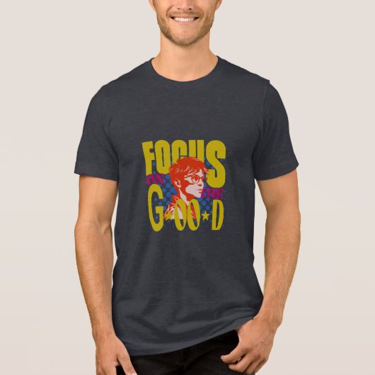 focus on the good トライブレンドTシャツ (正面)