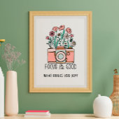 Focus on the Good Camera Wildflower ポスター