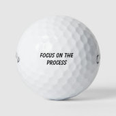 'Focus On The Process' Mental Game Gift  ゴルフボール (正面)