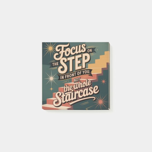 Focus On The Step In Front Of You ポストイット (正面)