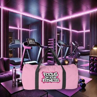 Focus on Your Fitness Gym Gear ダッフルバッグ