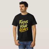 Focus On Your Goals Motivational Tシャツ (正面フル)