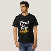 Focus On Your Goals Motivational Tシャツ (正面フル)