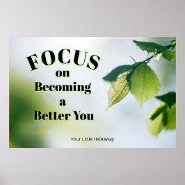 "Focus"Positive Quotation "Wall art & Poster"  ポスター