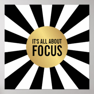 Focus Wordsについてやる気を起こさせる ポスター