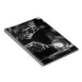 Focused Craftsman Black White Glassblowing Noteboo ノートブック (右側)