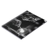 Focused Craftsman Black White Glassblowing Noteboo ノートブック (左側)