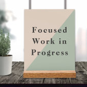 Focused Work Do Not Disturb Quiet Space Available アクリルサイン