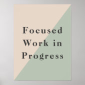 Focused Work Do Not Disturb Quiet Space Available ポスター (正面)