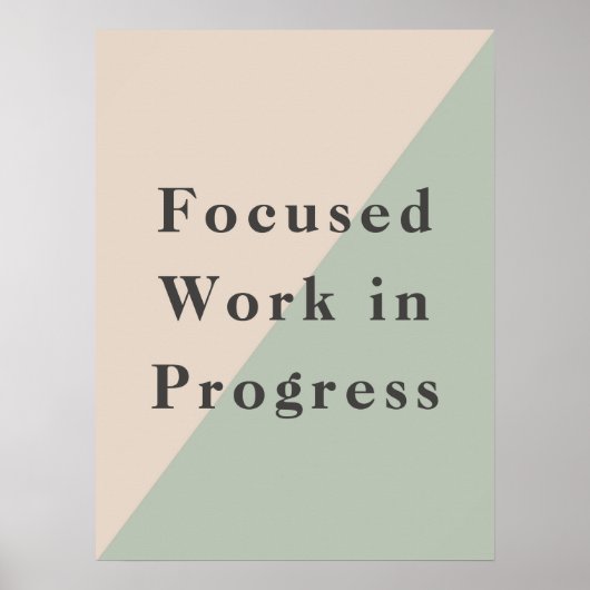 Focused Work Do Not Disturb Quiet Space Available ポスター (正面)