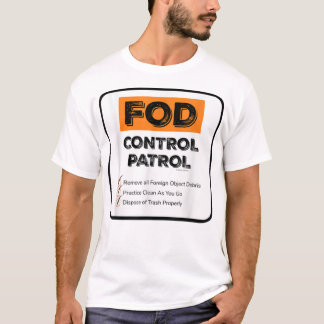FODコントロールパトロール外部オブジェクトデブリTシャツ Tシャツ