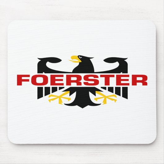 Foersterの姓 マウスパッド (正面)