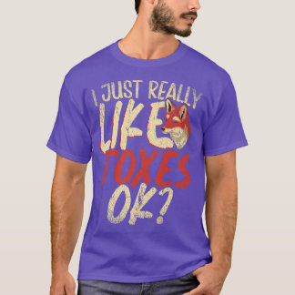 Foes Ok Forest Animal Forが本当に好きおもしろいだ Tシャツ