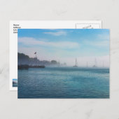 Fog At Mackinac Harborはがき ポストカード (正面/裏面)