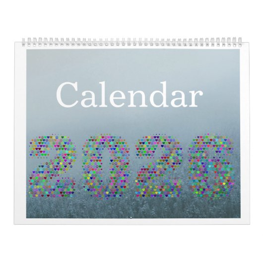 FOG of Colors 2026 Calendar – Elegant Black カレンダー (カバー)