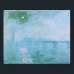 Fog on the Thames (by Claude Monet)ポスター ポスター<br><div class="desc">このデザインは印象派絵画のアーティスフランスのトであるクロード・モネ(1840-1926)の作品を特集している。イギリスのロンドンのテムズ川を渡るチャリング・クロス・ブリッジを示している。霧の多い風景は青の様々な色合いで構成され、水の上に月輝く光が存在する。このオリジナルのアートワークは1903年に完成し、現在はハーバード大学のフォッグ美術館に収蔵されている。</div>