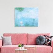 Fog on the Thames (by Claude Monet) Canvas Print キャンバスプリント (インサイチュ (リビング))