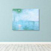 Fog on the Thames (by Claude Monet) Canvas Print キャンバスプリント (インサイチュ (ウッドフロア))
