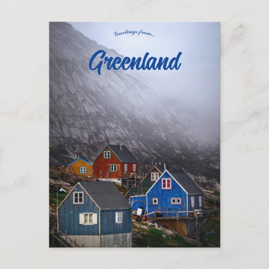 Fog Sweeping Through Kullorsuaq Greenland ポストカード (正面)