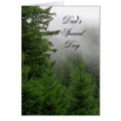 Foggy Forest Customizable (Dad's Special Day) Card (正面)