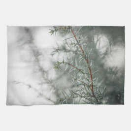 Foggy Forest Nature Photograph Kitchen Towel キッチンタオル