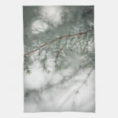 Foggy Forest Nature Photograph Kitchen Towel キッチンタオル (縦)