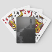 Foggy Forest Trail Monochrome Playing Cards トランプ (裏面)