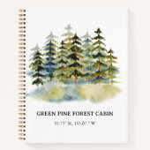 Foggy Forest Vacation Rental Guest Book ノートブック (正面)