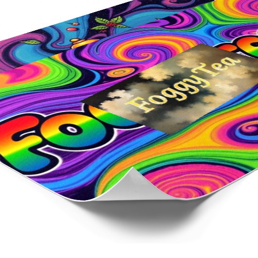 Foggy Print, Value Poster Paper (Semi-Gloss) ポスター (角)