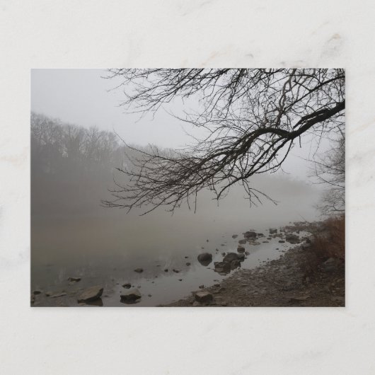 Foggy River, Scioto Park, Dublin, Ohio ポストカード (正面)