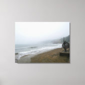 Foggy Scarborough Beach キャンバスプリント (正面)