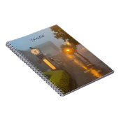 Foggy Street with Vintage Clock ノートブック (右側)