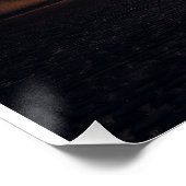 Foggy Victorian Cobblestone Alley Glow ポスター (コーナー)