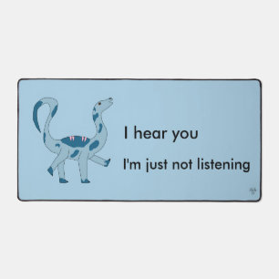 Foghorn Dino I Hear You 楽しいミーム デスクマット