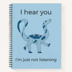 Foghorn Dino "I Hear You" Meme スパイラルノート ノートブック