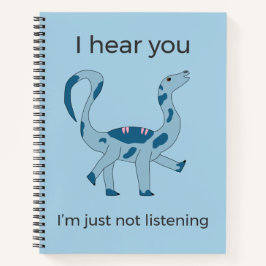 Foghorn Dino "I Hear You" Meme Spiral Notebook ノートブック