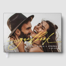 *FOIL実在エレガントScript 2-Photoモダン 結婚's