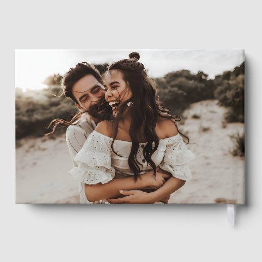 *FOIL実在モダン 2-Photoカスタムウェディング ゲストブック (裏面)