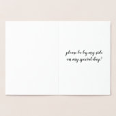 FOIL あなたは私のブライズメイドになってくれる? BRIDE  - あなたのための特別なオーダー 箔カード (内部)